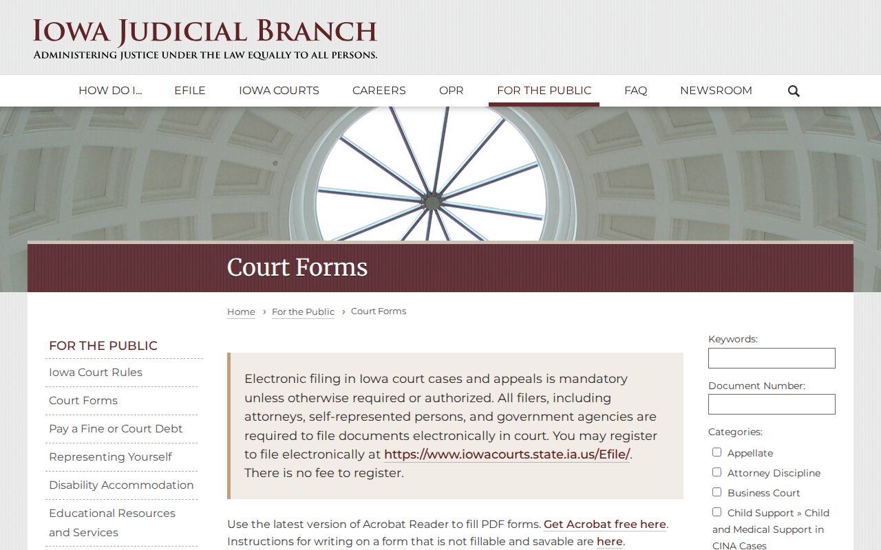 Carroll County warrant records criminal court-form category controls